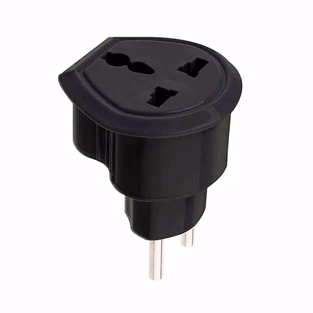 تبدیل 3به2 برق ارت دار تیراژه مدل Sepehr-مشکی