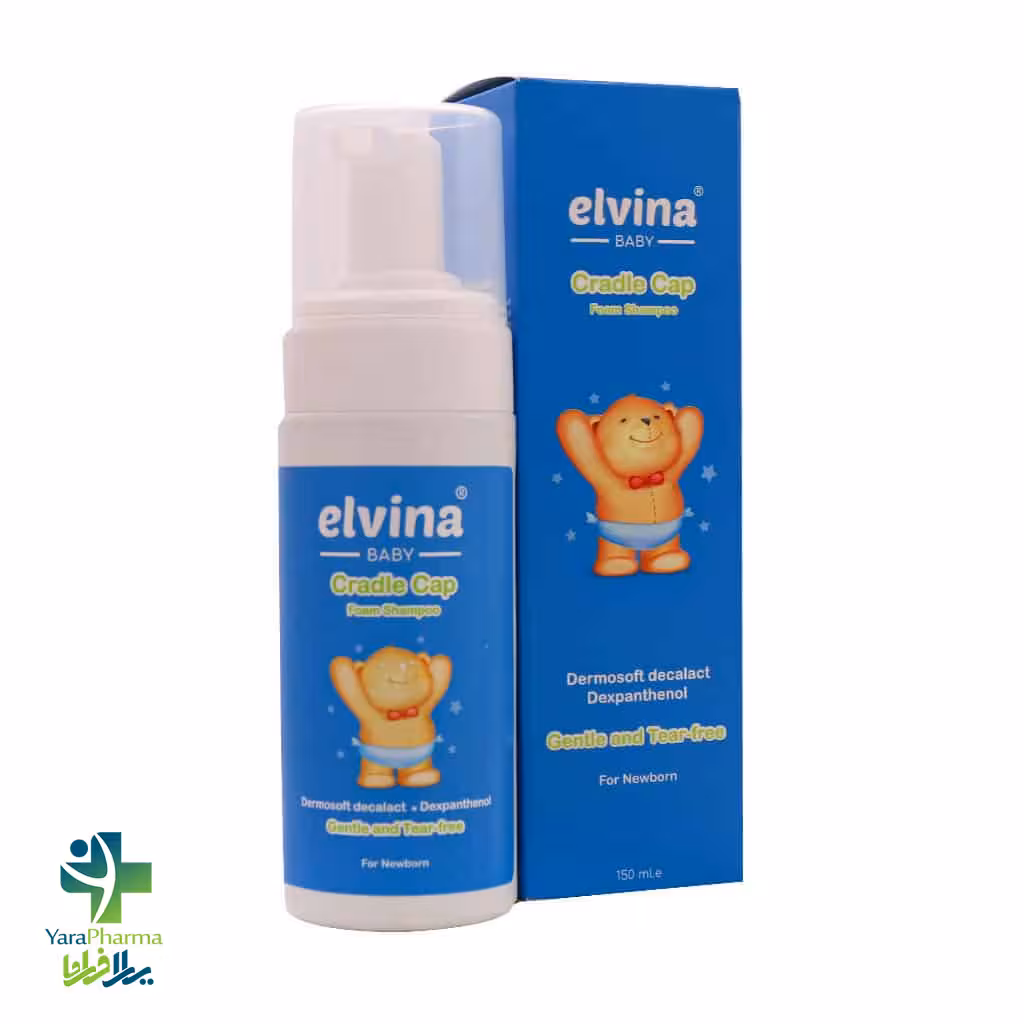فوم شستشوی پوسته های چرب سر نوزاد الوینا مدل کردل کپ 150 میلی لیتر