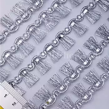 یراق نقره ای ریشه دار کد 6302