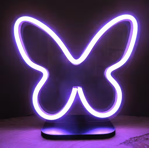 دکوری نئون مدل پروانه