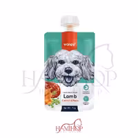پودینگ سگ ونپی با طعم بره و هویج و نخود سبز Wanpy Lamb & Carrot & Pea وزن 90 گرم