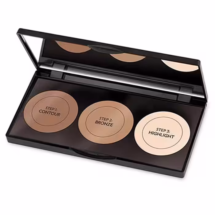 کیت پودری پالت کانتور 3 رنگ گلدن رز