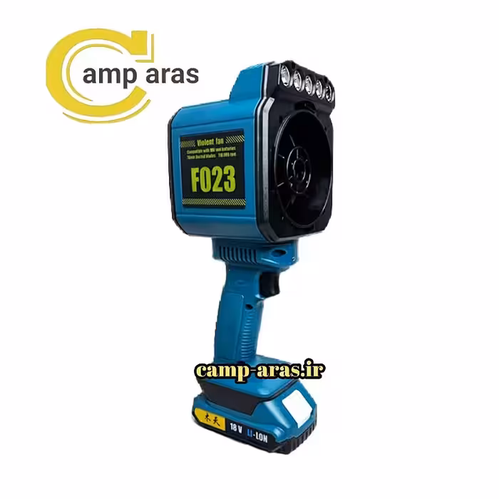 جت فن شارژی دمنده مکنده Violent مدل F023 چراغ قوه دار  - کمپ آراس