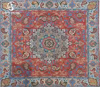 رومیزی 1×1 ترمه هاشمی کد 61 قرمز