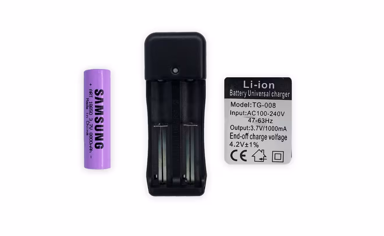 شارژر باطری دوتایی پلیسی 18650 مدل TG-008