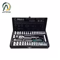 جعبه بکس 40 پارچه درایو 1/4 و 3/8 هنس مدل 5640MAR