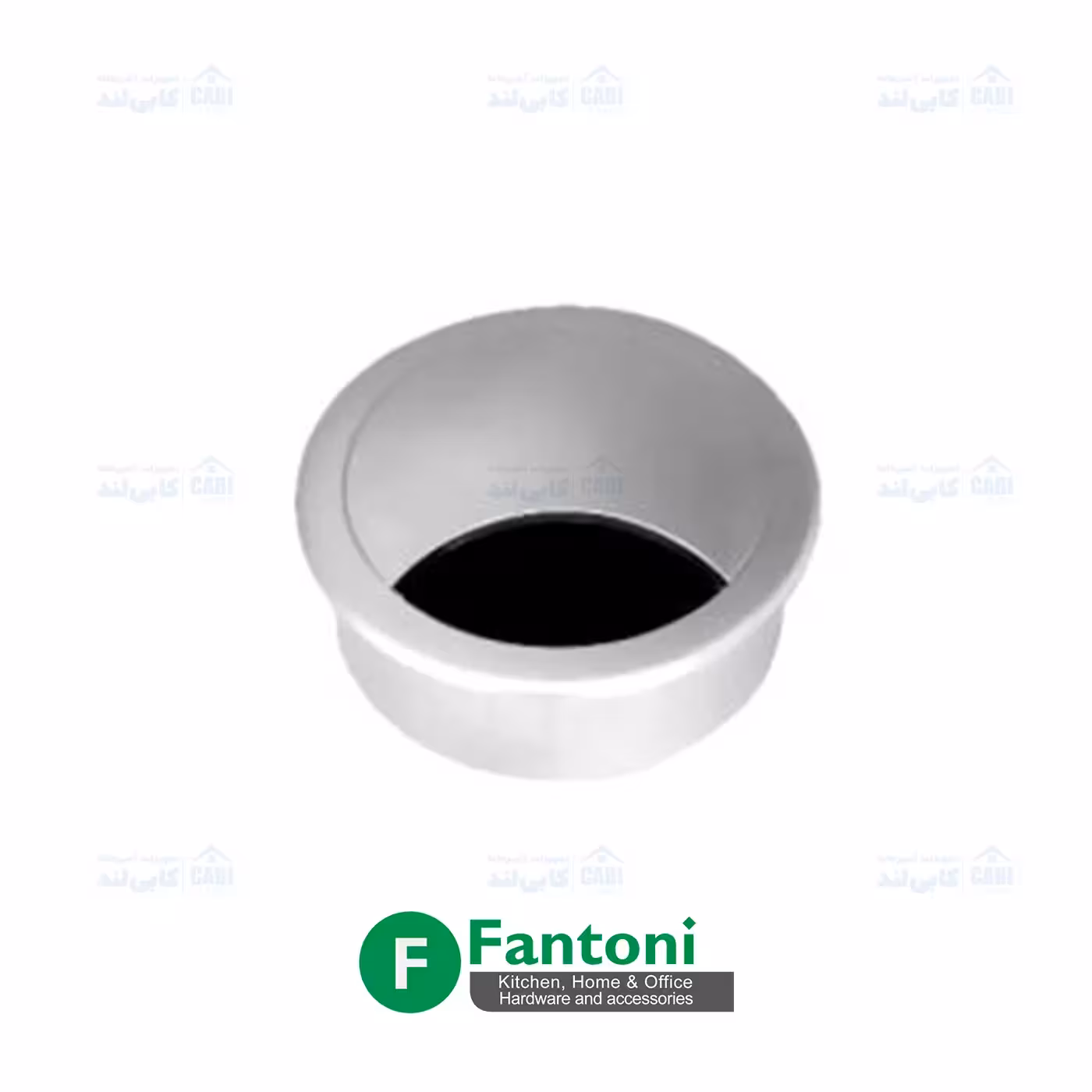 قاب داکت دایره رومیزی رنگ سفید پودریفانتونی T384