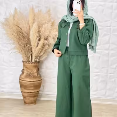 ست کت و شلوار کتان