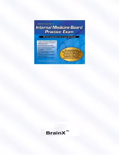 خرید و دانلود نسخه کامل کتاب BrainX Digital Learning System: Internal Medicine Board Practice Exams (2003)