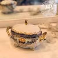 BAWARIA باواریا  رزنتال فیروزه ای شکلات خوری بیضی  RF-007