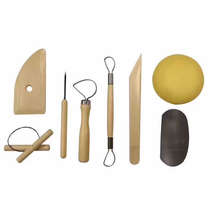 ابزار سفالگری کد sofal08 مجموعه 8 عددی | چاوه