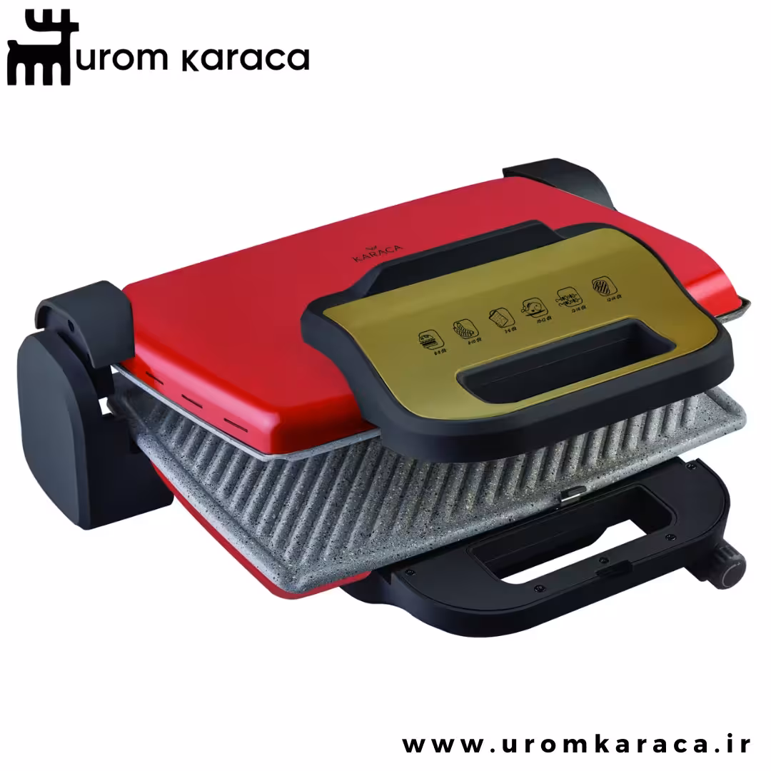 ساندویچ ساز و گریل کاراجا Retro قرمز گلد