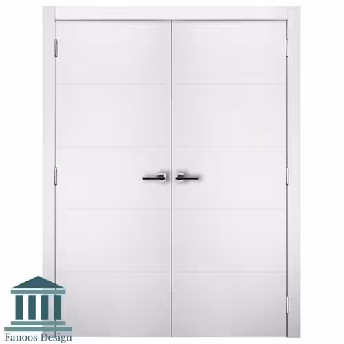 درب اتاق دولنگه ام دی اف با روکش pvc کد 1261