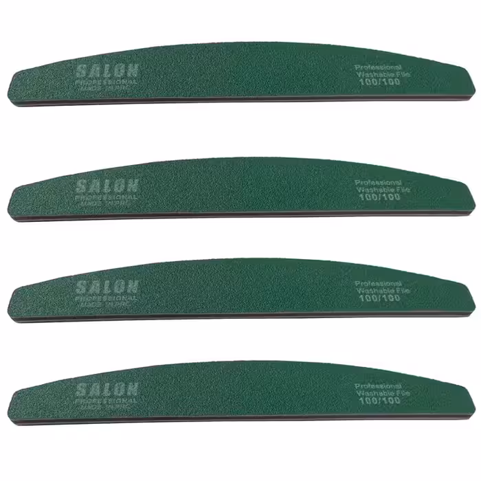 سوهان دستی سبز ناخن زبری 100/100 سالن Salon