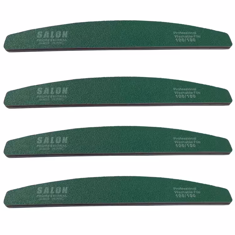 سوهان دستی سبز ناخن زبری 100/100 سالن Salon