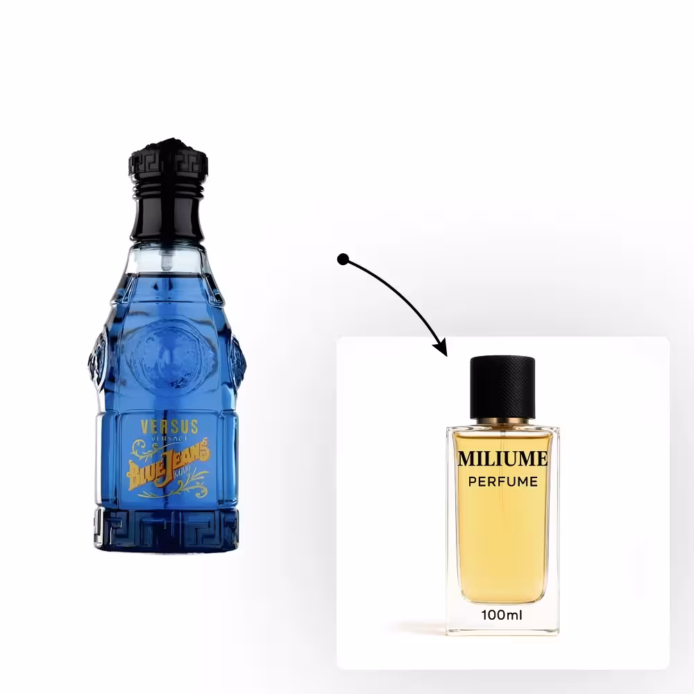 اسانس عطر Versace Blue Jeans برند RenneTouch - کد 1351 - ورساچه بلو جینز 100ML - میلیوم پرفیوم