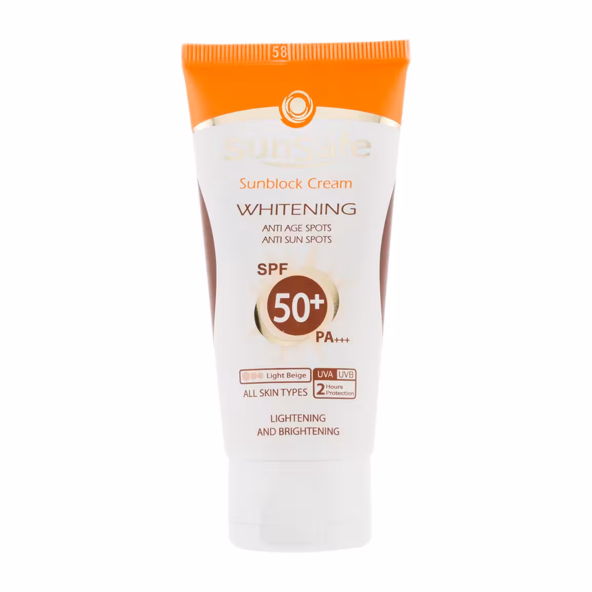 ضد آفتاب روشن کننده  SPF 50 سان سیف بژ روشن (50 میل)