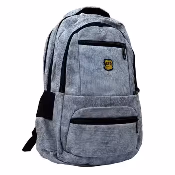 کوله پشتی طوسی سه تیکه طرح کاترپیلار