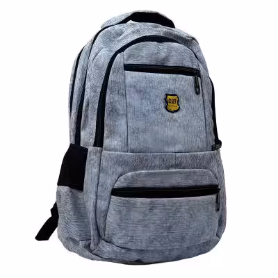 کوله پشتی طوسی سه تیکه طرح کاترپیلار