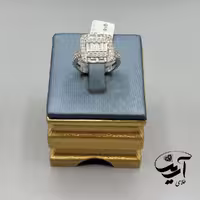 انگشتر نامزدی طلا نگین دار کد AN1206