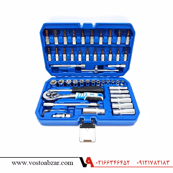 جعبه بکس 53 عددی درایو 1/4 باس مدل BS-53pcs