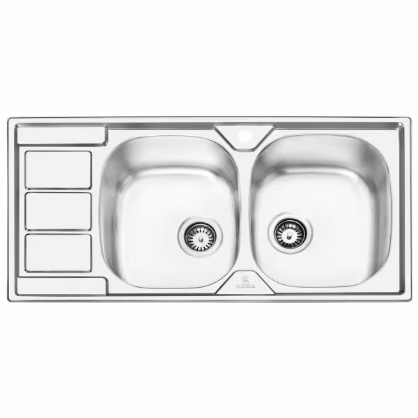 سینک ظرفشویی فانتزی توکار پرنیان استیل مدل PS 1217