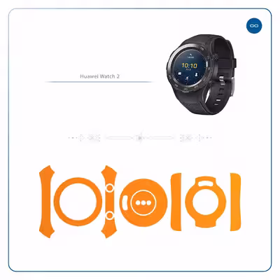 برچسب ماهوت طرح Matte-Orange مناسب برای ساعت هوشمند هوآوی Watch 2