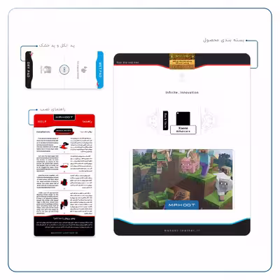 برچسب پوششی ماهوت مدل Minecraft-Game مناسب برای تبلت شیائومی Mi Pad 4 2018