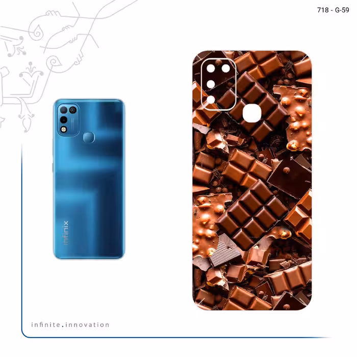 برچسب پوششی ماهوت مدل Chocolate مناسب برای گوشی موبایل اینفینیکس Hot 10 Play