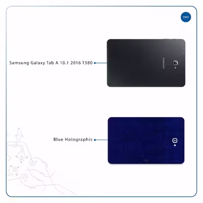 برچسب پوششی ماهوت مدل Blue-Holographic مناسب برای تبلت سامسونگ Galaxy Tab A 10.1 2016 T580