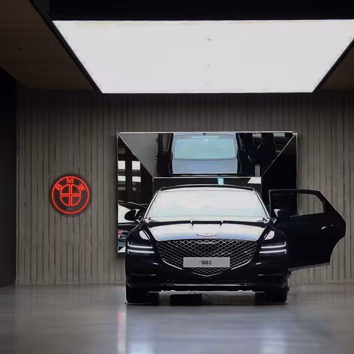 چراغ دیواری نئون دیزاین طرح BL_RD