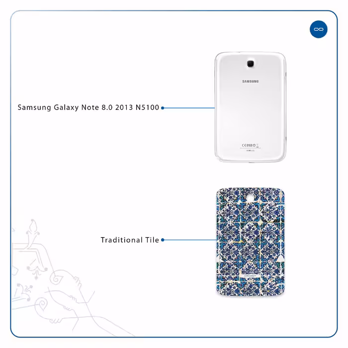 برچسب پوششی ماهوت مدل Iran-Tile1 مناسب برای تبلت سامسونگ Galaxy Note 8.0 2013 N5100