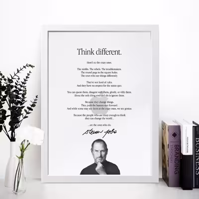 تابلو مدل انگیزشی استیو جابز Steve Jobs کدS1626-w