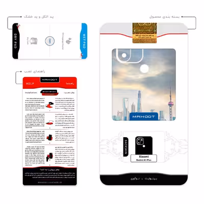 برچسب پوششی ماهوت مدل Shanghai_City مناسب برای گوشی موبایل شیائومی Redmi A1 Plus