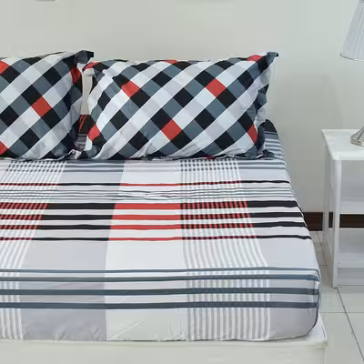 سرویس ملحفه بومرنگ مدل Kamila-160 دونفره 3 تکه