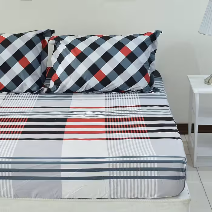 سرویس ملحفه بومرنگ مدل Kamila-160 دونفره 3 تکه