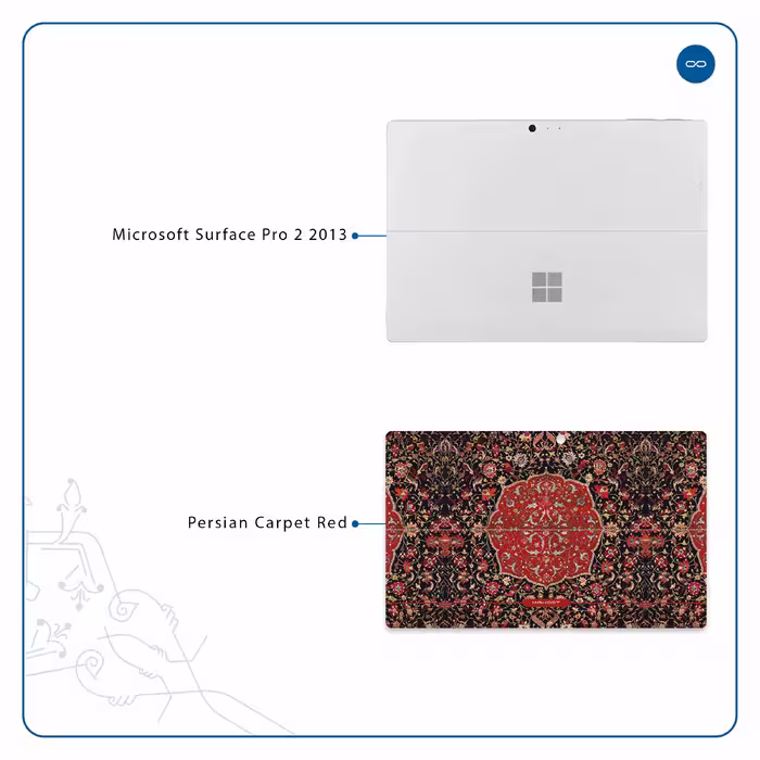 برچسب پوششی ماهوت مدل Iran-Carpet6 مناسب برای تبلت مایکروسافت Surface Pro 2 2013