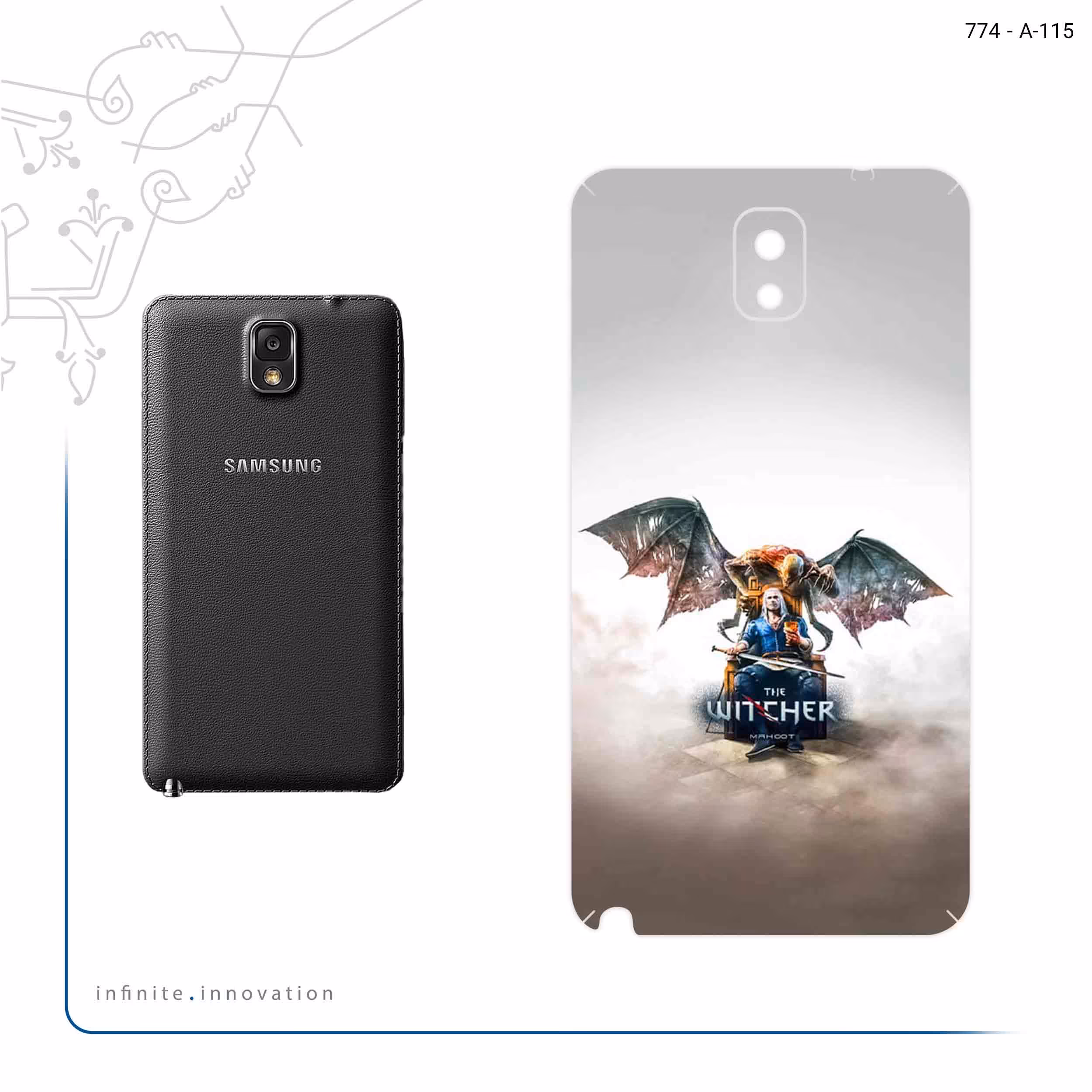 برچسب پوششی ماهوت مدل The Witcher Game Series مناسب برای گوشی موبایل سامسونگ Galaxy Note 3