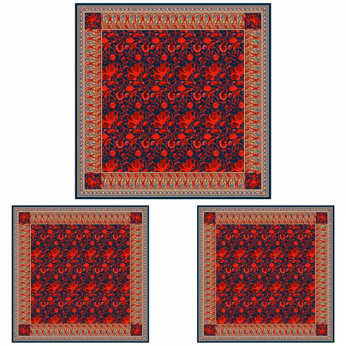 ست رومیزی سه تکه طرح سنتی کد9982.1