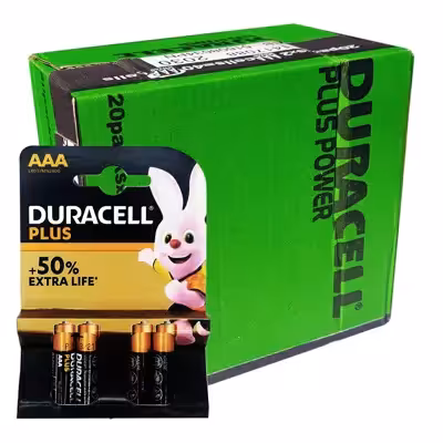 باتری نیم قلمی دوراسل مدل Plus-LR6 بسته 80 عددی