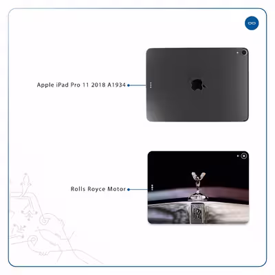 برچسب پوششی ماهوت مدل Rolls-Royce Motor مناسب برای تبلت اپل iPad Pro 11 2018 A1934