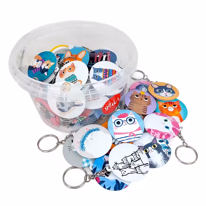 جاکلیدی خندالو مدل گربه Cat کد 93 مجموعه 49 عددی