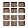 زیر لیوانی ماهوت مدل Light-Walnut-Wood بسته 12 عددی