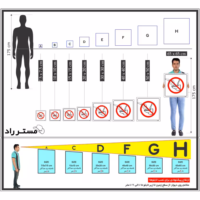 برچسب ایمنی مستر راد طرح ریختن زباله ممنوع مدل HSE-OSHA-114