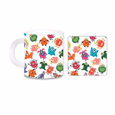 ماگ مدل موجود کد 1718 به همراه زیر لیوانی