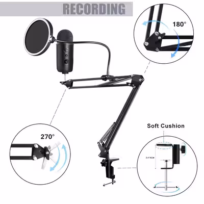 پایه میکروفن رکوردینگ مدل desk