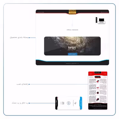 برچسب پوششی ماهوت مدل Universe-by-NASA-1 مناسب برای تبلت سامسونگ Galaxy Tab S6 2019 SM-T860