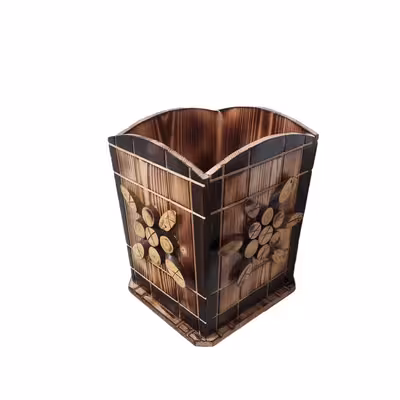 ست سطل و جای دستمال کاغذی مدل سیکا