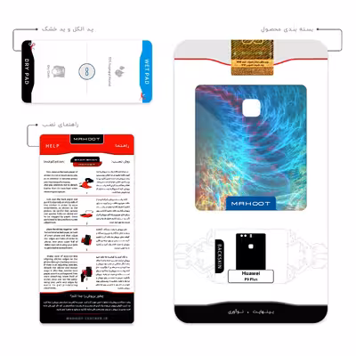 برچسب پوششی ماهوت مدل Mathematical Geometric Shape 1 مناسب برای گوشی موبایل هوآوی P9 Plus