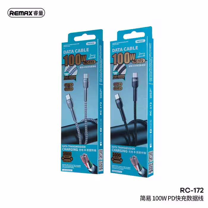کابل USB-C ریمکس مدل RC-172 طول 1 متر